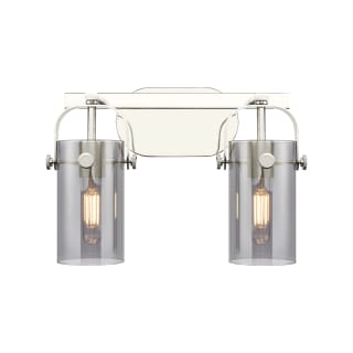 A thumbnail of the Innovations Lighting 423-2W-10-15 Pilaster II Cylinder Vanity Polished Nickel / Plated Smoke