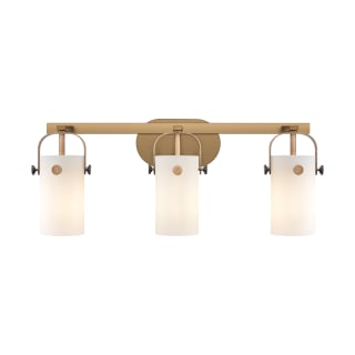 A thumbnail of the Innovations Lighting 423-3W-11-25 Pilaster II Cylinder Vanity Brushed Brass / Matte White