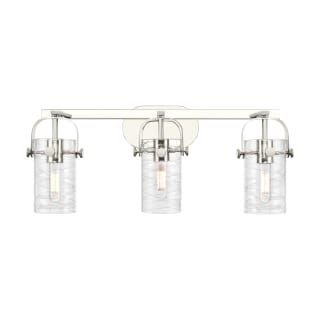 A thumbnail of the Innovations Lighting 423-3W-11-25 Pilaster II Cylinder Vanity Polished Nickel / Deco Swirl