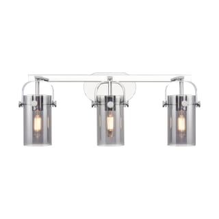 A thumbnail of the Innovations Lighting 423-3W-11-25 Pilaster II Cylinder Vanity Polished Nickel / Plated Smoke