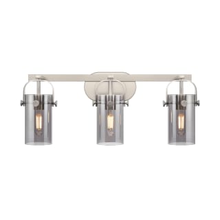 A thumbnail of the Innovations Lighting 423-3W-11-25 Pilaster II Cylinder Vanity Satin Nickel / Plated Smoke