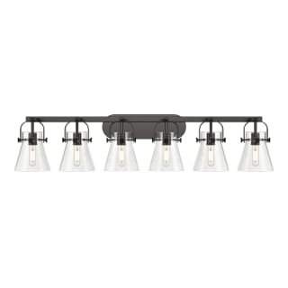 A thumbnail of the Innovations Lighting 423-6W-10-46 Pilaster II Cone Vanity Matte Black / Clear