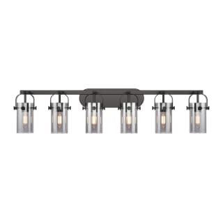 A thumbnail of the Innovations Lighting 423-6W-10-44 Pilaster II Cylinder Vanity Matte Black / Plated Smoke