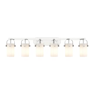 A thumbnail of the Innovations Lighting 423-6W-10-44 Pilaster II Cylinder Vanity Polished Chrome / Matte White