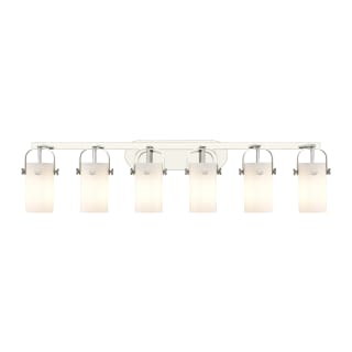 A thumbnail of the Innovations Lighting 423-6W-10-44 Pilaster II Cylinder Vanity Polished Nickel / Matte White