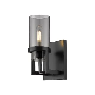 A thumbnail of the Innovations Lighting 426-1W-8-6 Utopia Sconce Matte Black / Plated Smoke