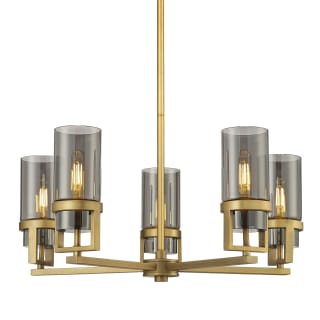 A thumbnail of the Innovations Lighting 426-5CR-12-28 Utopia Chandelier Brushed Brass / Plated Smoke