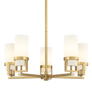 A thumbnail of the Innovations Lighting 426-5CR-12-28 Utopia Chandelier Brushed Brass / Matte White