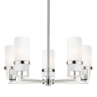 A thumbnail of the Innovations Lighting 426-5CR-12-28 Utopia Chandelier Polished Nickel / Matte White