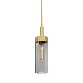 A thumbnail of the Innovations Lighting 427-1S-18-5 Claverack Pendant Brushed Brass / Plated Smoke