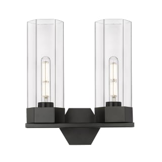 A thumbnail of the Innovations Lighting 427-2W-17-14 Claverack Vanity Matte Black / Clear