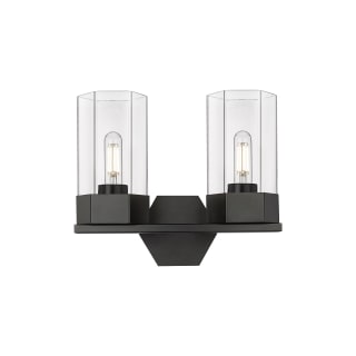 A thumbnail of the Innovations Lighting 427-2W-12-14 Claverack Vanity Matte Black / Clear