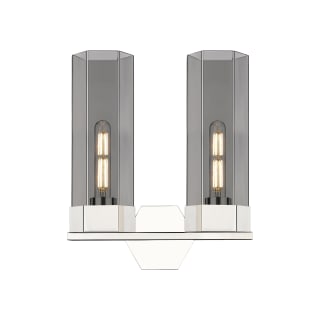 A thumbnail of the Innovations Lighting 427-2W-17-14 Claverack Vanity Polished Nickel / Plated Smoke