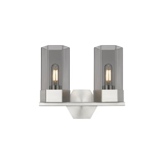 A thumbnail of the Innovations Lighting 427-2W-12-14 Claverack Vanity Satin Nickel / Plated Smoke