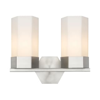 A thumbnail of the Innovations Lighting 427-2W-12-14 Claverack Vanity Satin Nickel / Matte White