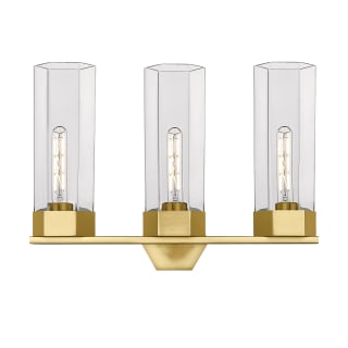 A thumbnail of the Innovations Lighting 427-3W-17-23 Claverack Vanity Brushed Brass / Clear