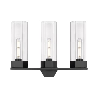 A thumbnail of the Innovations Lighting 427-3W-17-23 Claverack Vanity Matte Black / Clear