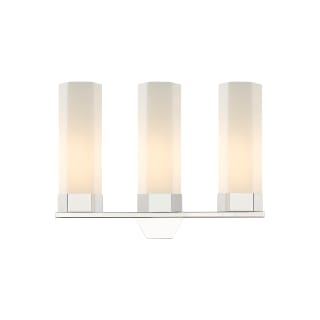 A thumbnail of the Innovations Lighting 427-3W-17-23 Claverack Vanity Polished Nickel / Matte White