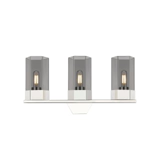 A thumbnail of the Innovations Lighting 427-3W-12-23 Claverack Vanity Polished Nickel / Plated Smoke