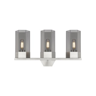 A thumbnail of the Innovations Lighting 427-3W-12-23 Claverack Vanity Satin Nickel / Plated Smoke