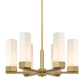 A thumbnail of the Innovations Lighting 427-6CR-16-29 Claverack Chandelier Brushed Brass / Matte White