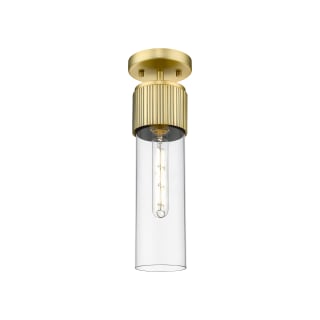 A thumbnail of the Innovations Lighting 428-1F-16-4 Bolivar Flush Brushed Brass / Clear