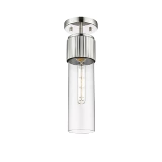 A thumbnail of the Innovations Lighting 428-1F-16-4 Bolivar Flush Polished Nickel / Clear