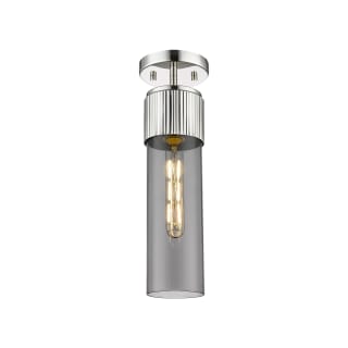 A thumbnail of the Innovations Lighting 428-1F-16-4 Bolivar Flush Polished Nickel / Plated Smoke