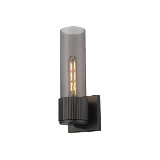 A thumbnail of the Innovations Lighting 428-1W-13-5 Bolivar Sconce Matte Black / Plated Smoke