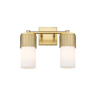 A thumbnail of the Innovations Lighting 428-2W-10-14 Bolivar Vanity Brushed Brass / Matte White