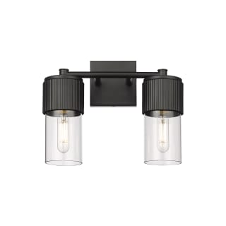 A thumbnail of the Innovations Lighting 428-2W-10-14 Bolivar Vanity Matte Black / Clear