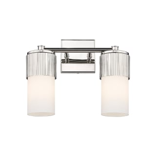 A thumbnail of the Innovations Lighting 428-2W-10-14 Bolivar Vanity Polished Nickel / Matte White