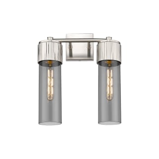 A thumbnail of the Innovations Lighting 428-2W-16-14 Bolivar Vanity Satin Nickel / Plated Smoke