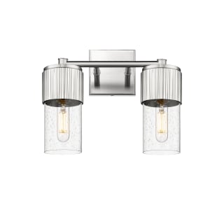 A thumbnail of the Innovations Lighting 428-2W-10-14 Bolivar Vanity Satin Nickel / Seedy