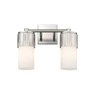 A thumbnail of the Innovations Lighting 428-2W-10-14 Bolivar Vanity Satin Nickel / Matte White