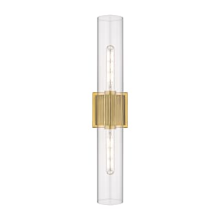 A thumbnail of the Innovations Lighting 428-2WL-28-4 Bolivar Vanity Brushed Brass / Clear