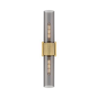 A thumbnail of the Innovations Lighting 428-2WL-28-4 Bolivar Vanity Brushed Brass / Plated Smoke