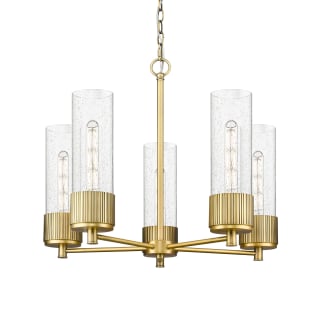 A thumbnail of the Innovations Lighting 428-5CR-12-25 Bolivar Chandelier Brushed Brass / Seedy