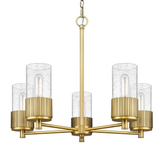 A thumbnail of the Innovations Lighting 428-5CR-7-25 Bolivar Chandelier Brushed Brass / Seedy