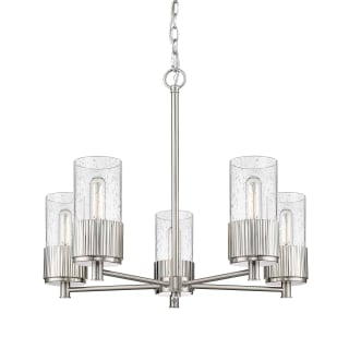 A thumbnail of the Innovations Lighting 428-5CR-7-25 Bolivar Chandelier Satin Nickel / Seedy