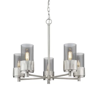 A thumbnail of the Innovations Lighting 428-5CR-7-25 Bolivar Chandelier Satin Nickel / Plated Smoke