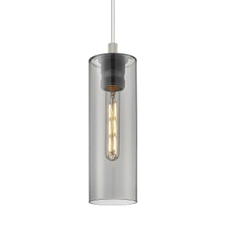 A thumbnail of the Innovations Lighting 434-1P-13-4 Crown Point Pendant Satin Nickel / Plated Smoke