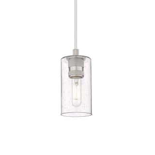 A thumbnail of the Innovations Lighting 434-1P-9-4 Crown Point Pendant Satin Nickel / Seedy