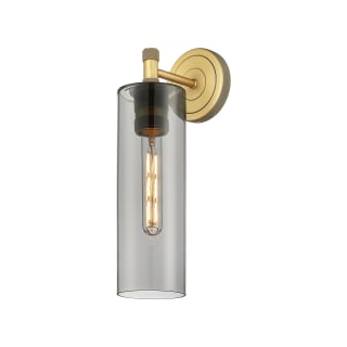 A thumbnail of the Innovations Lighting 434-1W-5-4 Crown Point Sconce Brushed Brass / Plated Smoke