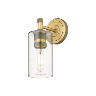 A thumbnail of the Innovations Lighting 434-1W-7-4 Crown Point Sconce Brushed Brass / Clear