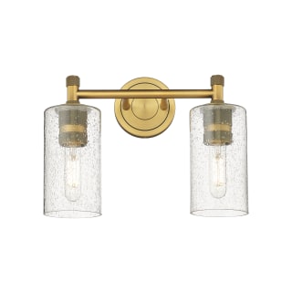 A thumbnail of the Innovations Lighting 434-2W-11-14 Crown Point Vanity Brushed Brass / Seedy