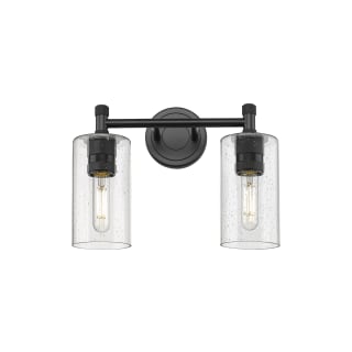 A thumbnail of the Innovations Lighting 434-2W-11-14 Crown Point Vanity Matte Black / Seedy