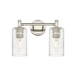 A thumbnail of the Innovations Lighting 434-2W-11-14 Crown Point Vanity Polished Nickel / Seedy