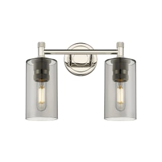 A thumbnail of the Innovations Lighting 434-2W-11-14 Crown Point Vanity Polished Nickel / Plated Smoke