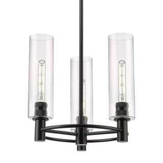 A thumbnail of the Innovations Lighting 434-3CR-16-18 Crown Point Pendant Matte Black / Clear